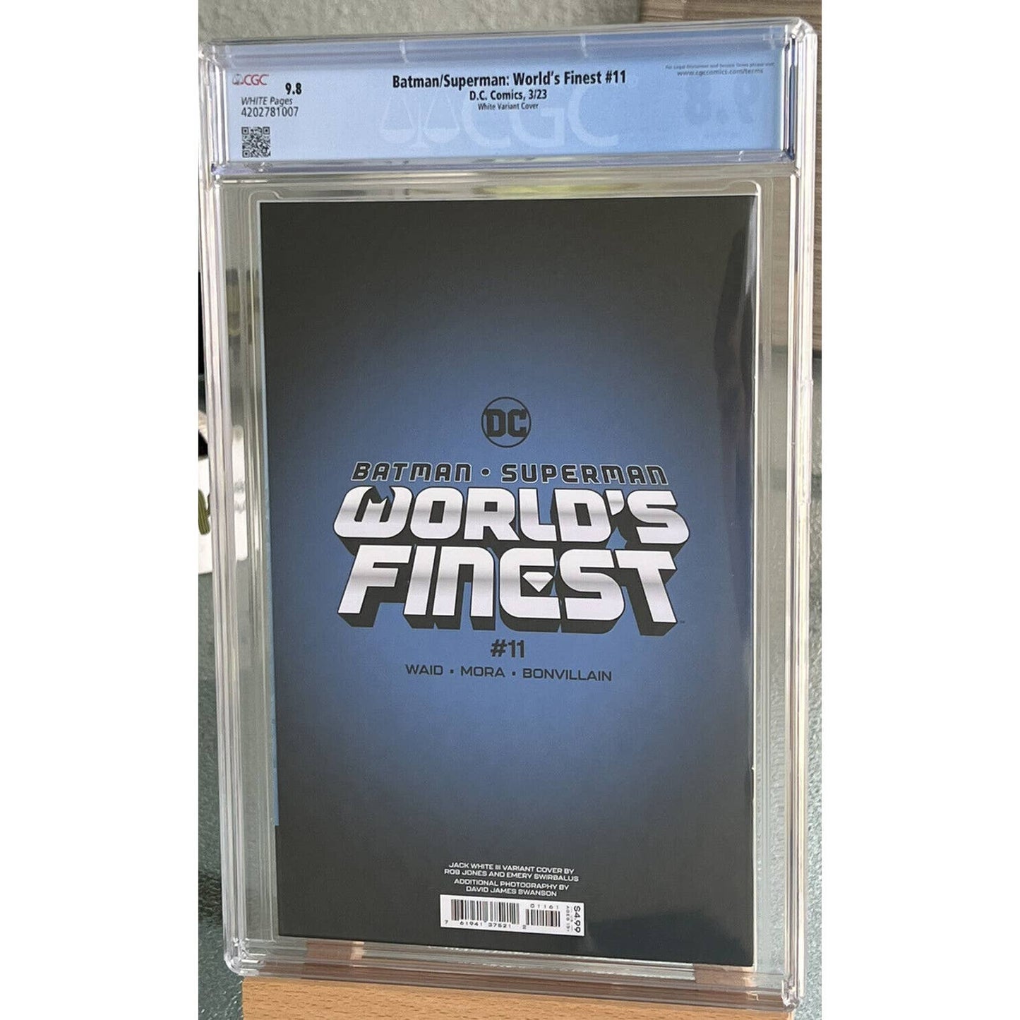 Batman Superman World's Finest #11 Jack White Variant CGC 9.8